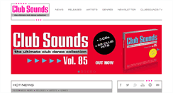 Desktop Screenshot of clubsounds.de